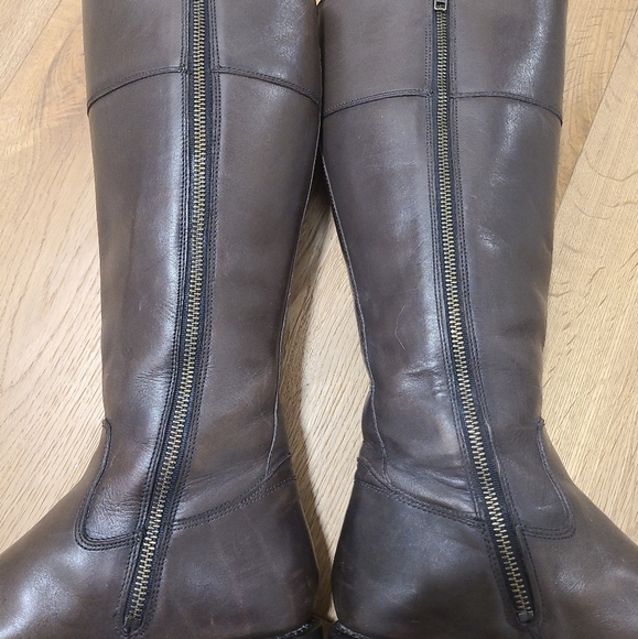 FRYE Women's Jayden Button Tall-K Riding Boot in Graphite - Picture 8 of 16